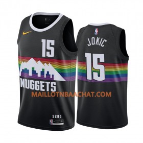 Maillot NBA Denver Nuggets Nikola Jokic 15 Nike 2019-20 City Edition Swingman - Homme